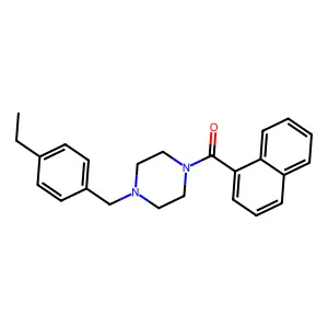 [4-[(4-Ethylphenyl)methyl]piperazin-1-yl]-naphthalen-1-ylmethanone structure