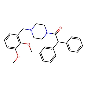 1-[4-[(2,3-Dimethoxyphenyl)methyl]piperazin-1-yl]-2,2-diphenylethanone structure