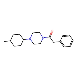 1-[4-(4-Methylcyclohexyl)piperazin-1-yl]-2-phenylethanone structure