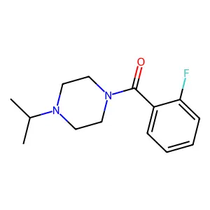 (2-Fluorophenyl)[4-(propan-2-yl)piperazin-1-yl]methanone structure