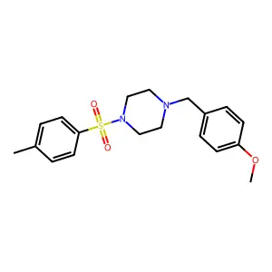 1-(4-Methoxybenzyl)-4-[(4-methylphenyl)sulfonyl]piperazine structure