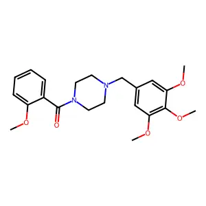 (2-Methoxyphenyl)-[4-[(3,4,5-trimethoxyphenyl)methyl]piperazin-1-yl]methanone structure