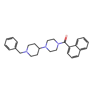 Naphthyl 4-[1-benzyl(4-piperidyl)]piperazinyl ketone structure