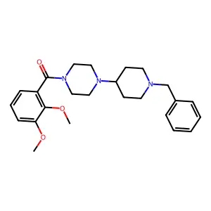 [4-(1-Benzylpiperidin-4-yl)piperazin-1-yl]-(2,3-dimethoxyphenyl)methanone structure