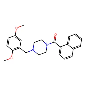 [4-[(2,5-Dimethoxyphenyl)methyl]piperazin-1-yl]-naphthalen-1-ylmethanone structure