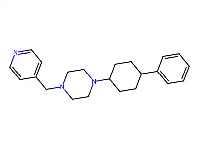 1-(4-Phenylcyclohexyl)-4-(pyridin-4-ylmethyl)piperazine structure