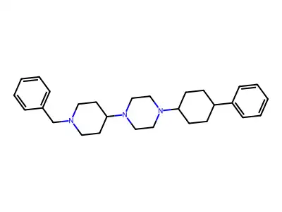 1-(1-Benzylpiperidin-4-yl)-4-(4-phenylcyclohexyl)piperazine structure