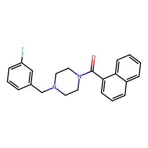 [4-(3-Fluorobenzyl)piperazin-1-yl](naphthalen-1-yl)methanone structure