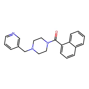 Naphthalen-1-yl-[4-(pyridin-3-ylmethyl)piperazin-1-yl]methanone structure