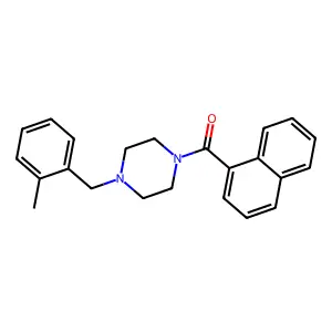 [4-[(2-Methylphenyl)methyl]piperazin-1-yl]-naphthalen-1-ylmethanone structure