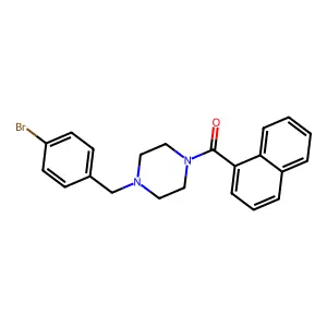 [4-[(4-Bromophenyl)methyl]piperazin-1-yl]-naphthalen-1-ylmethanone structure