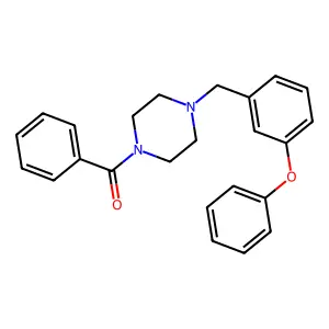 [4-[(3-Phenoxyphenyl)methyl]piperazin-1-yl]-phenylmethanone structure