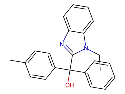 (1-Ethylbenzimidazol-2-yl)-(4-methylphenyl)-phenylmethanol structure