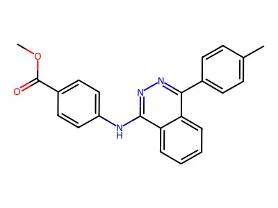 Methyl 4-{[4-(4-methylphenyl)phthalazin-1-yl]amino}benzoate structure