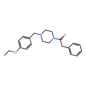 1-[4-[(4-Ethoxyphenyl)methyl]piperazin-1-yl]-2-phenylethanone structure