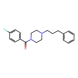 1-(4-Fluorobenzoyl)-4-(3-phenylpropyl)piperazine structure