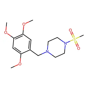 1-(Methylsulfonyl)-4-(2,4,5-trimethoxybenzyl)piperazine structure