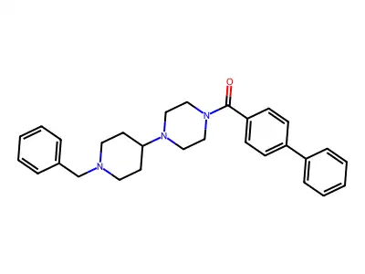 [4-(1-Benzylpiperidin-4-yl)piperazin-1-yl](biphenyl-4-yl)methanone structure