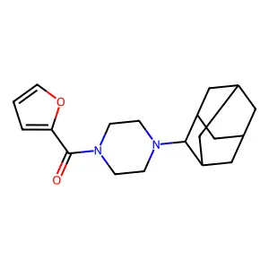 [4-(2-Adamantyl)piperazin-1-yl]-(furan-2-yl)methanone structure