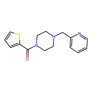 [4-(2-Pyridinylmethyl)-1-piperazinyl]-thiophen-2-ylmethanone structure