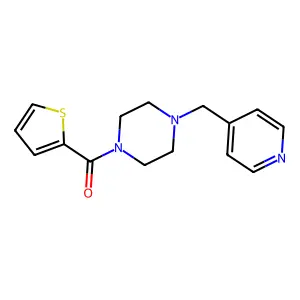 [4-(Pyridin-4-ylmethyl)piperazin-1-yl](thiophen-2-yl)methanone structure
