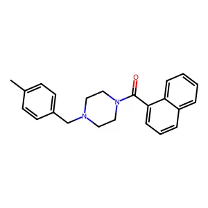 1-(4-Methylbenzyl)-4-(1-naphthoyl)piperazine structure