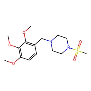 1-(Methylsulfonyl)-4-(2,3,4-trimethoxybenzyl)piperazine structure