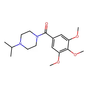 1-Isopropyl-4-(3,4,5-trimethoxybenzoyl)piperazine structure