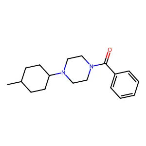 [4-(4-Methylcyclohexyl)piperazin-1-yl]-phenylmethanone structure