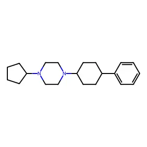 1-Cyclopentyl-4-(4-phenylcyclohexyl)piperazine structure