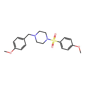 1-(4-Methoxybenzyl)-4-[(4-methoxyphenyl)sulfonyl]piperazine structure