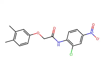 N-(2-chloro-4-nitrophenyl)-2-(3,4-dimethylphenoxy)acetamide structure