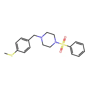 1-[4-(Methylsulfanyl)benzyl]-4-(phenylsulfonyl)piperazine structure