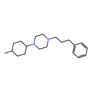 1-(4-Methylcyclohexyl)-4-(3-phenylpropyl)piperazine structure