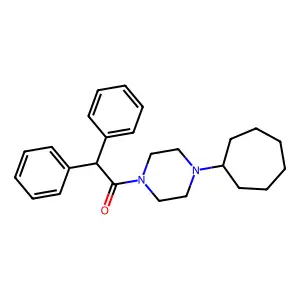 1-(4-Cycloheptylpiperazin-1-yl)-2,2-diphenylethanone structure