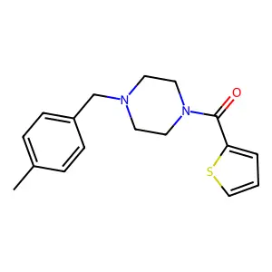 1-(4-Methylbenzyl)-4-(2-thienylcarbonyl)piperazine structure