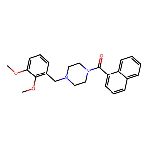 [4-[(2,3-Dimethoxyphenyl)methyl]piperazin-1-yl]-naphthalen-1-ylmethanone structure