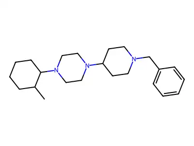 1-(1-Benzylpiperidin-4-yl)-4-(2-methylcyclohexyl)piperazine structure