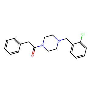 1-[4-(2-Chlorobenzyl)piperazin-1-yl]-2-phenylethanone structure
