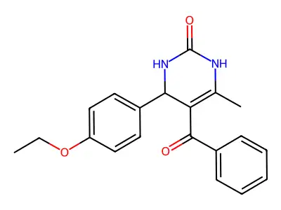 5-benzoyl-4-(4-ethoxyphenyl)-6-methyl-3,4-dihydro-1H-pyrimidin-2-one structure
