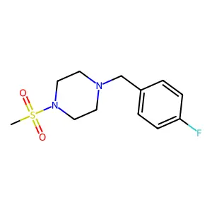 1-(4-Fluorobenzyl)-4-(methylsulfonyl)piperazine structure