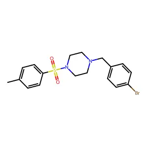 1-(4-Bromobenzyl)-4-[(4-methylphenyl)sulfonyl]piperazine structure