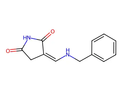 2,5-Pyrrolidinedione, 3-[[(phenylmethyl)amino]methylene]- structure