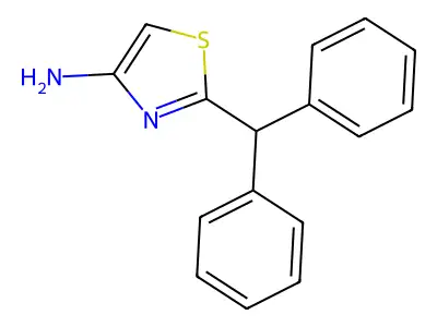 2-(Diphenylmethyl)-1,3-thiazol-4-amine structure