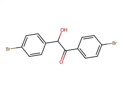 1,2-Bis(4-bromophenyl)-2-hydroxyethanone structure
