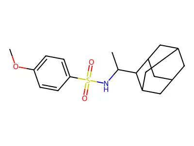 N-[1-(2-adamantyl)ethyl]-4-methoxybenzenesulfonamide structure