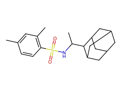 N-[1-(2-adamantyl)ethyl]-2,4-dimethylbenzenesulfonamide structure
