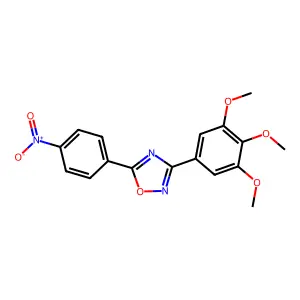 5-(4-Nitrophenyl)-3-(3,4,5-trimethoxyphenyl)-1,2,4-oxadiazole structure