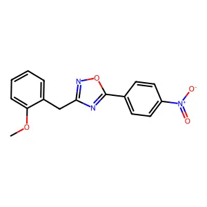 3-(2-Methoxybenzyl)-5-(4-nitrophenyl)-1,2,4-oxadiazole structure