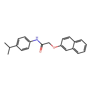 N-(4-isopropylphenyl)-2-(2-naphthyloxy)acetamide structure